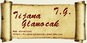 Tijana Glamočak vizit kartica